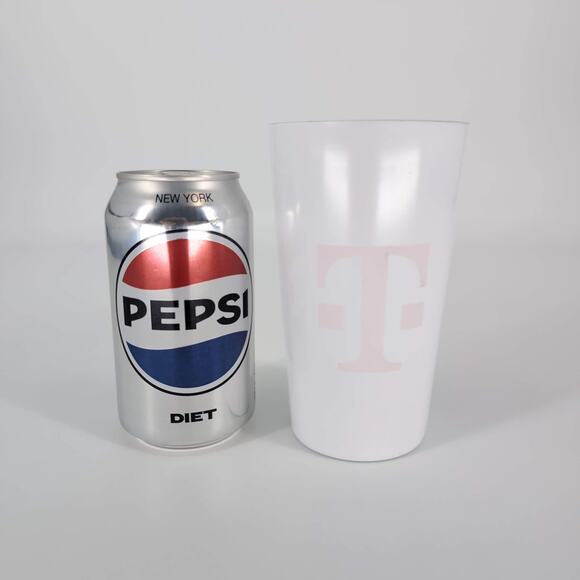 T-Mobile Reusable White Aluminum Color-Changing Tumbler with "T" Logo Cup NWT - Picture 8 of 14
